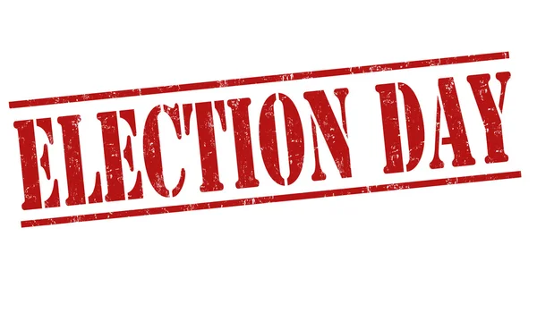 Sello o firma del día de las elecciones — Archivo Imágenes Vectoriales