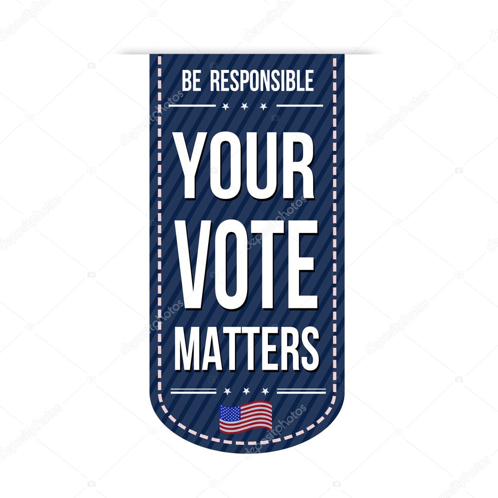 Your Vote Matters banner design