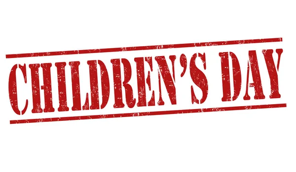 Καθολική παιδικά ημέρα εισόδου ή σφραγίδα — Διανυσματικό Αρχείο