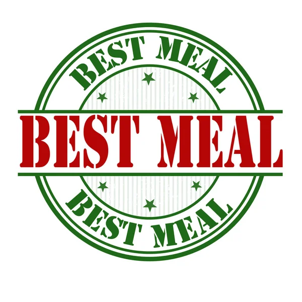 Best meal sign or stamp — Stock Vector