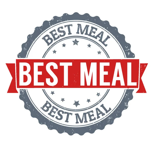 Best meal sign or stamp — Stock Vector