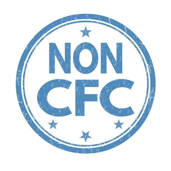 Niet Cfc product stempel — Stockvector