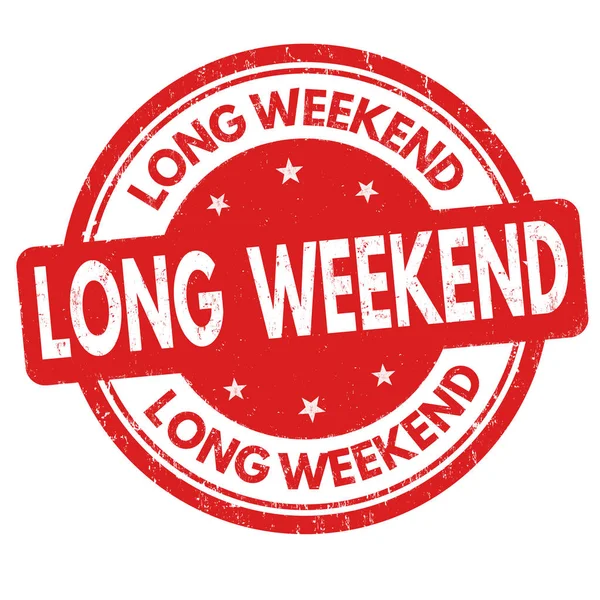 Long weekend sign or stamp Stock Vector by ©roxanabalint 129730678