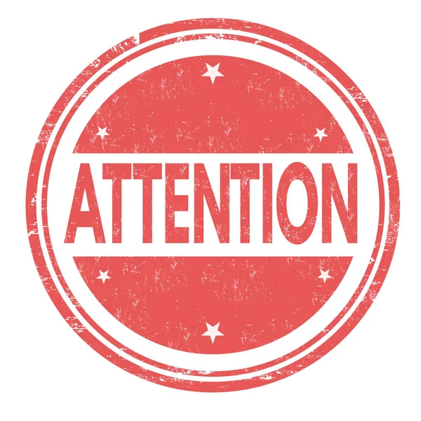 Attention sign or stamp — Stock Vector