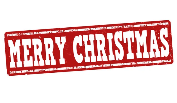 Joyeux Noël signe ou timbre — Image vectorielle