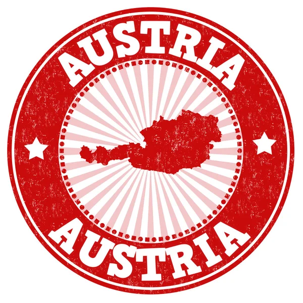 Áustria sinal ou carimbo —  Vetores de Stock