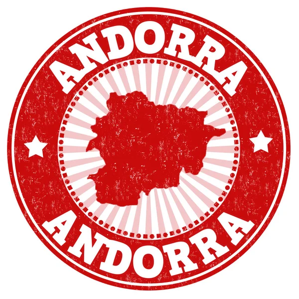 Andorra signo o sello — Archivo Imágenes Vectoriales