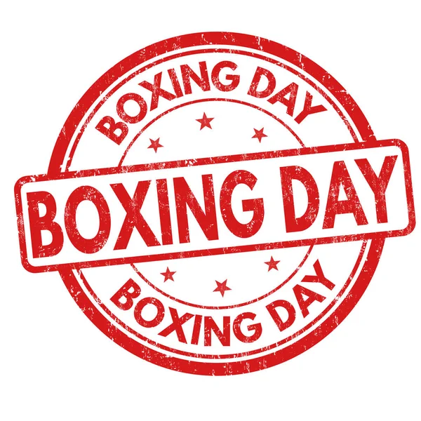 Boxing day sign or stamp — Stock Vector