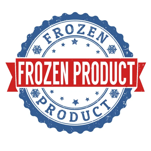 Frozen product sign or stamp — Stock Vector