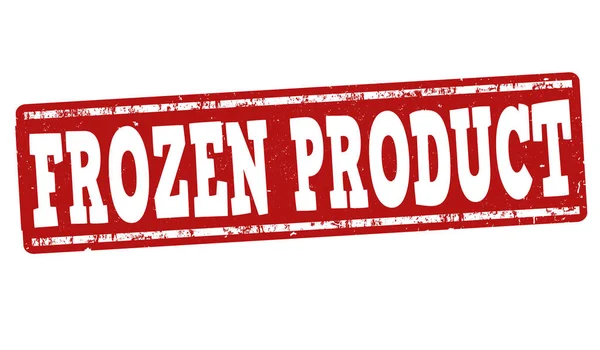 Frozen product sign or stamp — Stock Vector