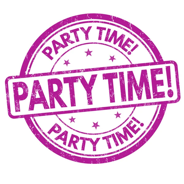 Party time sign or stamp — Stock Vector
