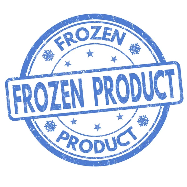 Frozen product sign or stamp — Stock Vector