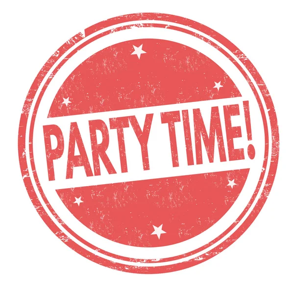 Party time sign or stamp — Stock Vector