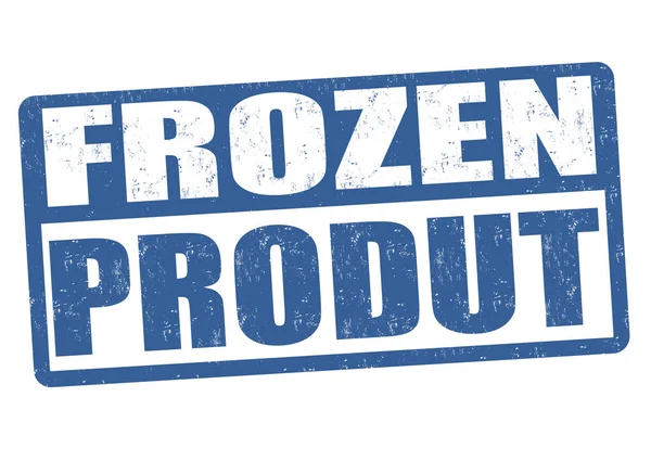 Frozen product sign or stamp — Stock Vector