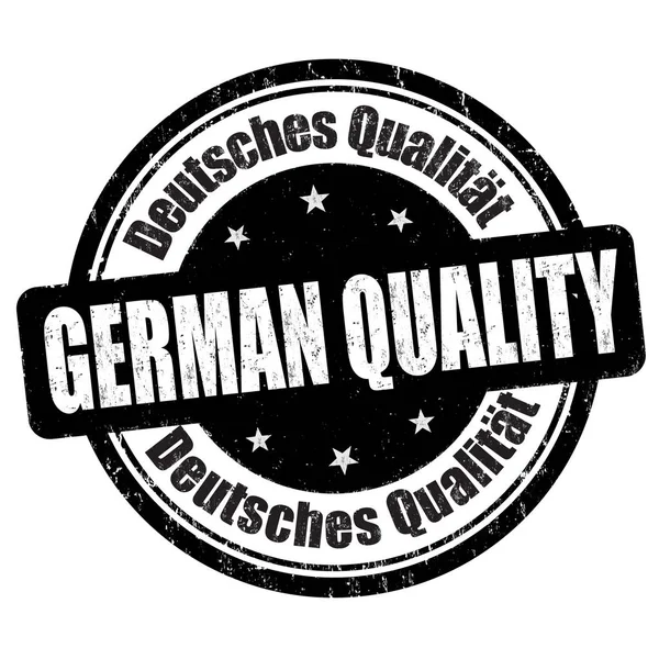 Γερμανική ποιότητα εισόδου ή σφραγίδα — Διανυσματικό Αρχείο