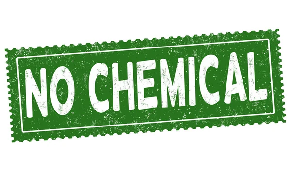 No chemical sign or stamp — Stock Vector