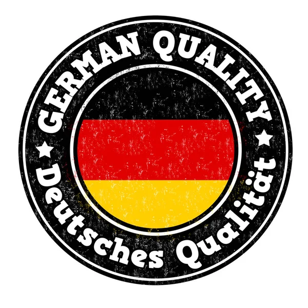 German quality sign or stamp — Stock Vector