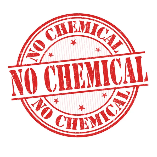 No chemical sign or stamp — Stock Vector