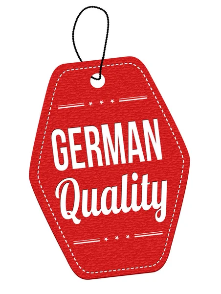 German quality label or price tag — Stock Vector