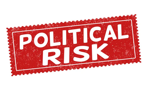 Political risk sign or stamp — Stock Vector