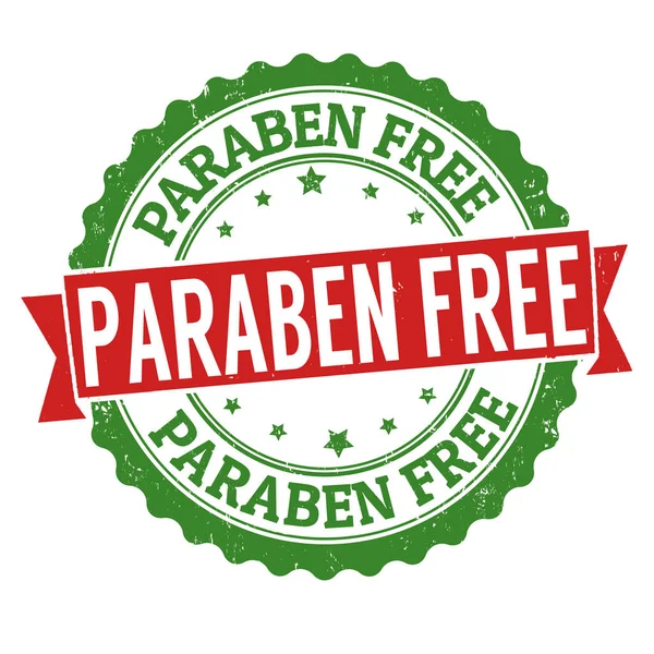 Paraben free sign or stamp — Stock Vector
