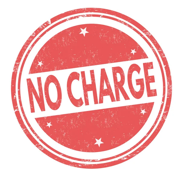 No charge sign or stamp — Stock Vector