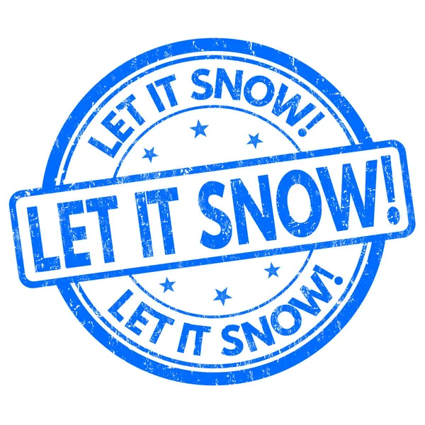 Lascia che segni o timbri la neve — Vettoriale Stock