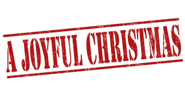 Un signe ou un timbre de Noël joyeux — Image vectorielle