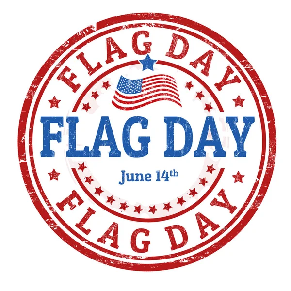 Flag Day sign or stamp — Stock Vector