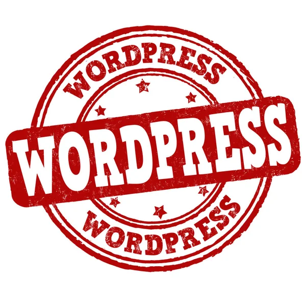 WordPress εισόδου ή σφραγίδα — Διανυσματικό Αρχείο