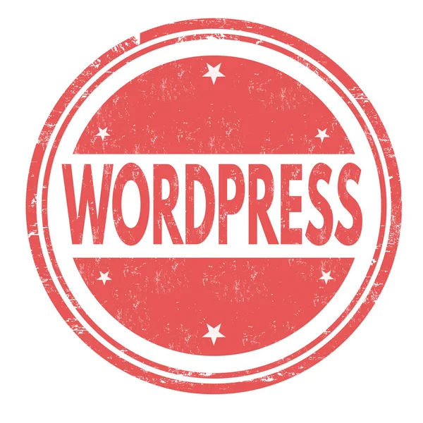 WordPress εισόδου ή σφραγίδα — Διανυσματικό Αρχείο