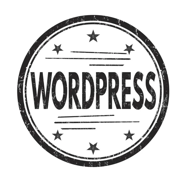 Wordpress signo o sello — Archivo Imágenes Vectoriales