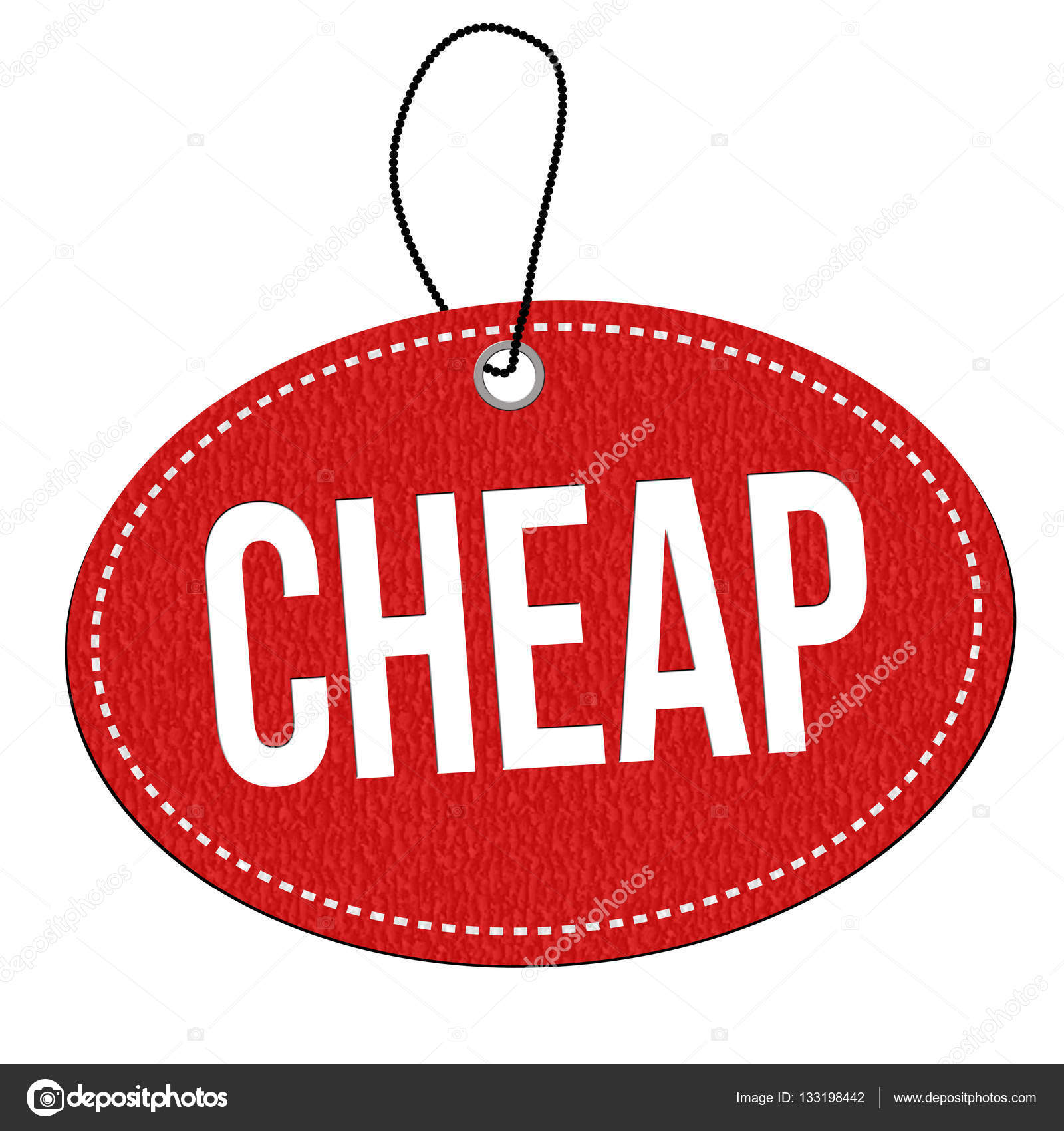 cheap label or price