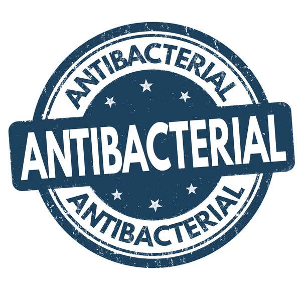 Antibakteriální podepsat nebo razítko — Stockový vektor