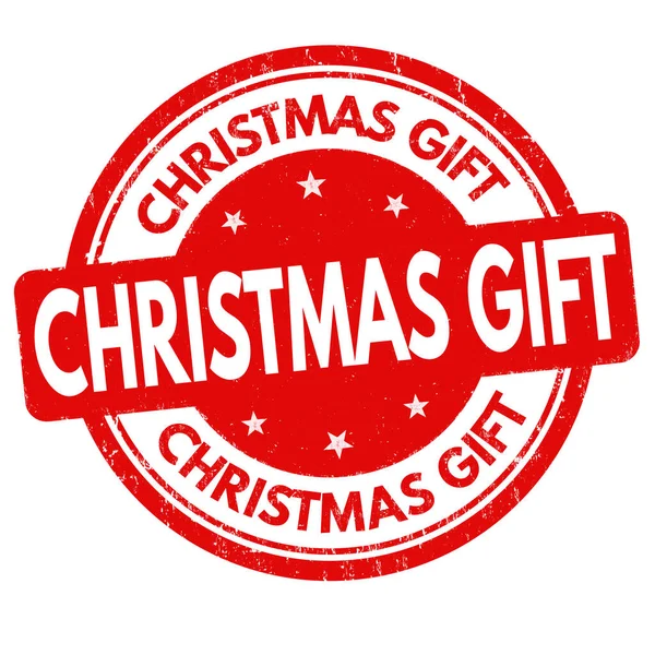 Signo o sello de regalo de Navidad — Vector de stock