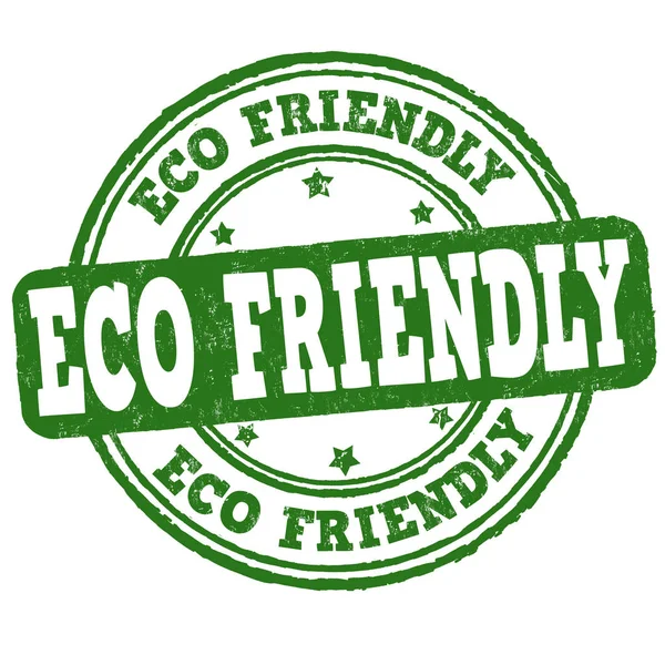Eco Przyjacielski znak lub pieczęć — Wektor stockowy