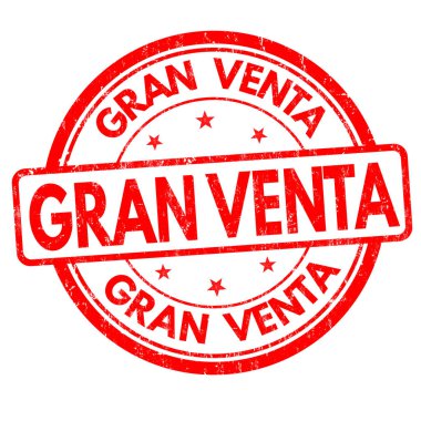 Gran venta (büyük satış) işareti veya damga