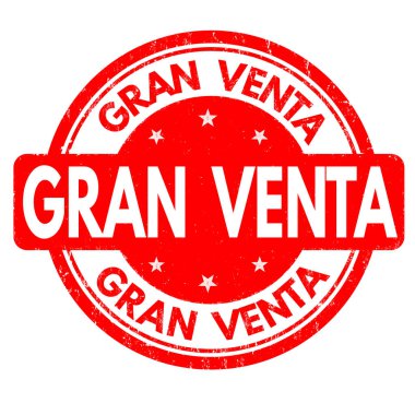 Gran venta (büyük satış) işareti veya damga