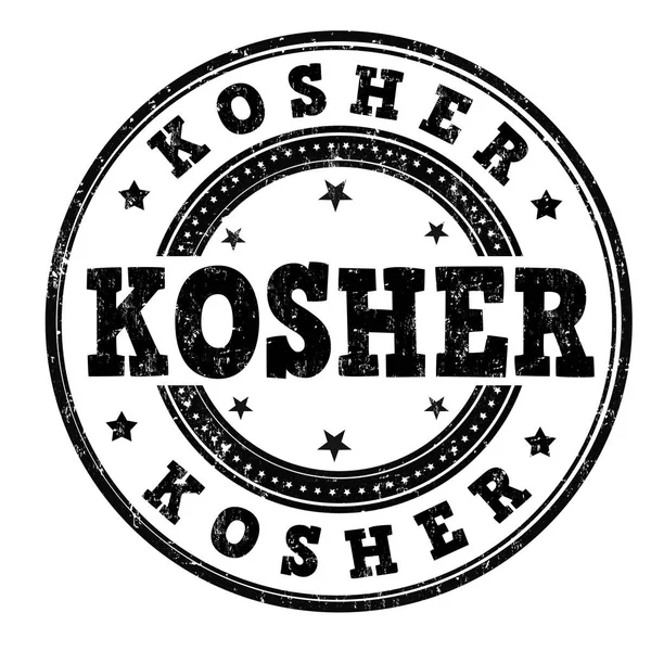 Sinal Kosher ou carimbo — Vetor de Stock