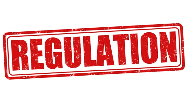 Sello o signo de regulación — Vector de stock
