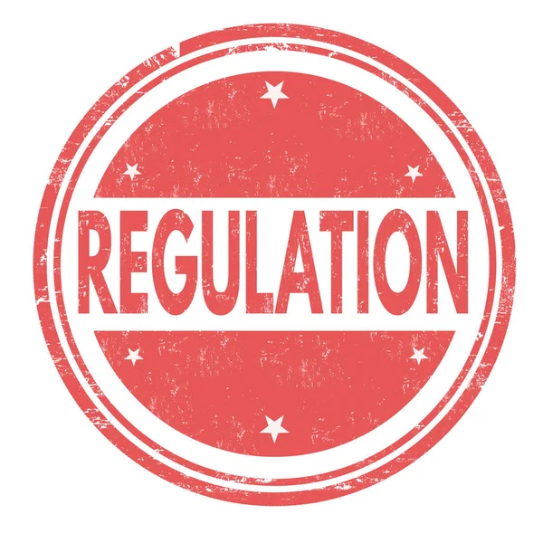 Réglementation timbre ou signe — Image vectorielle