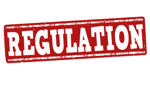 Sello o signo de regulación — Vector de stock