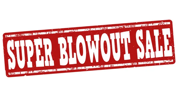 Super Blowout Venta signo o sello — Vector de stock