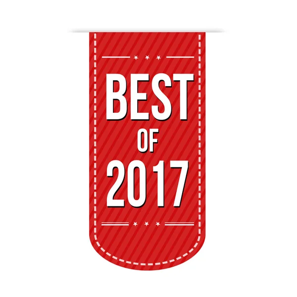 Best of 2017 banner design — Stock Vector