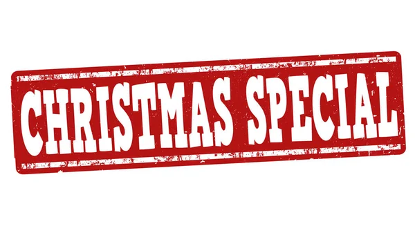 Natale segno speciale o timbro — Vettoriale Stock