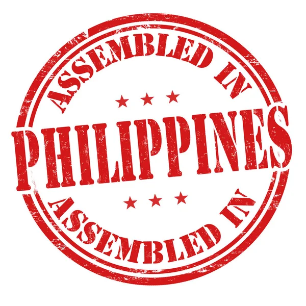 필리핀 서명 또는 도장에서 조립 — 스톡 벡터