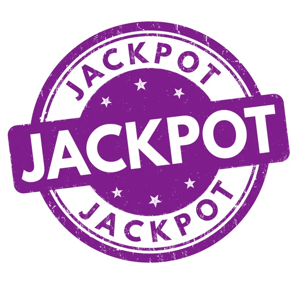 Segno o timbro Jackpot — Vettoriale Stock