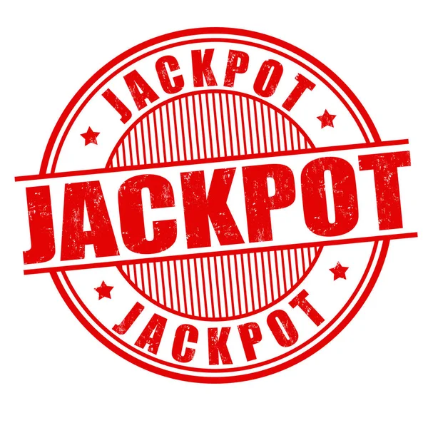 Jackpot-skylten eller stämpel — Stock vektor