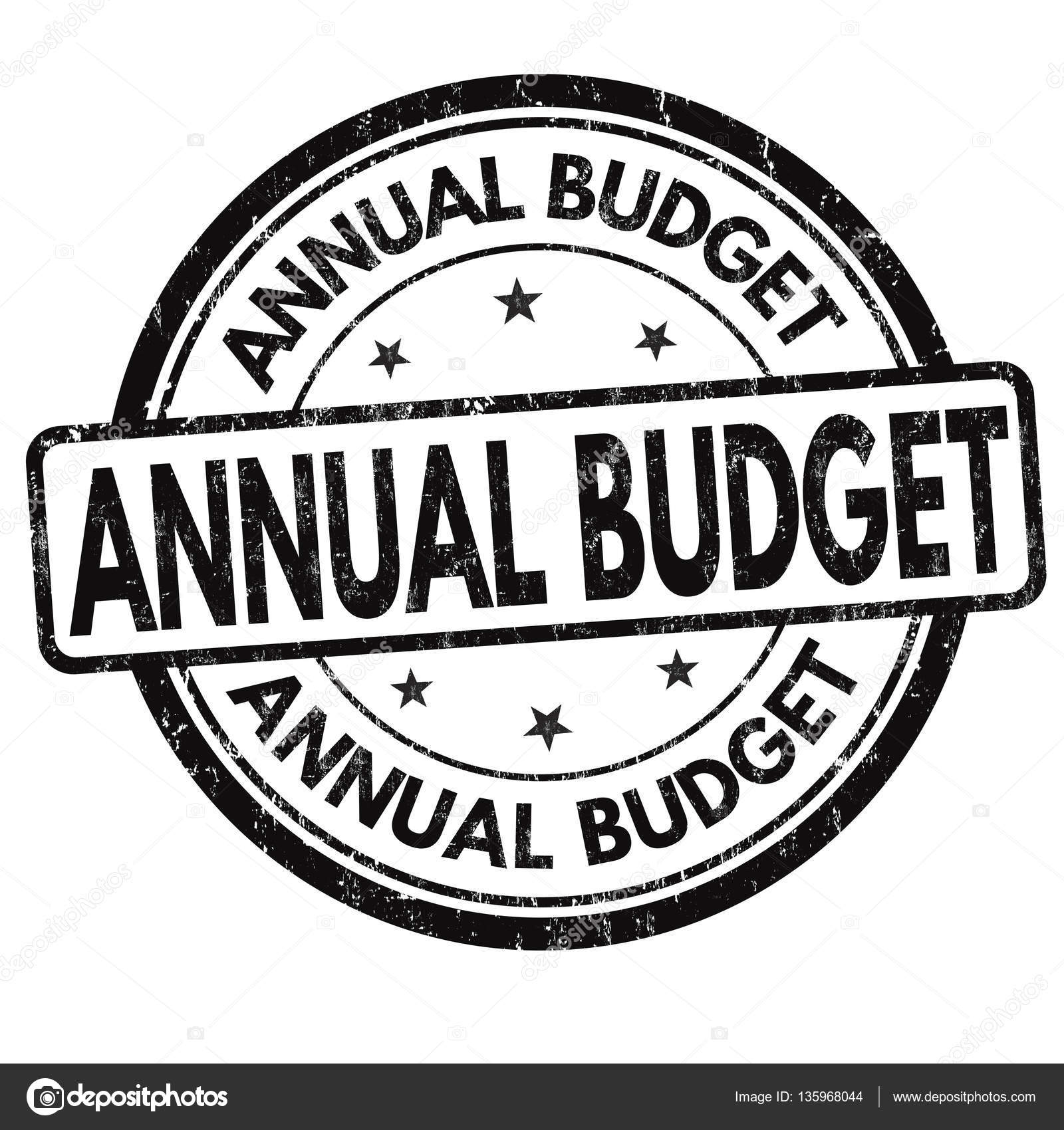 annual budget sign or stamp stock vector roxanabalint 135968044