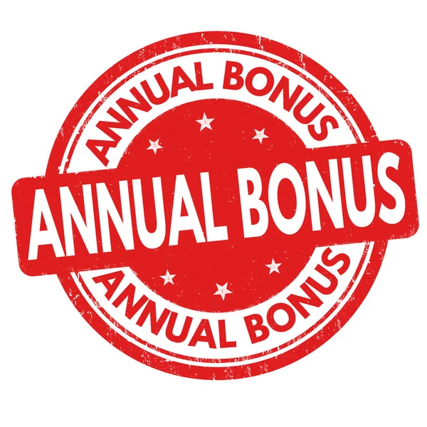 Roční bonus podepsat nebo razítko — Stockový vektor